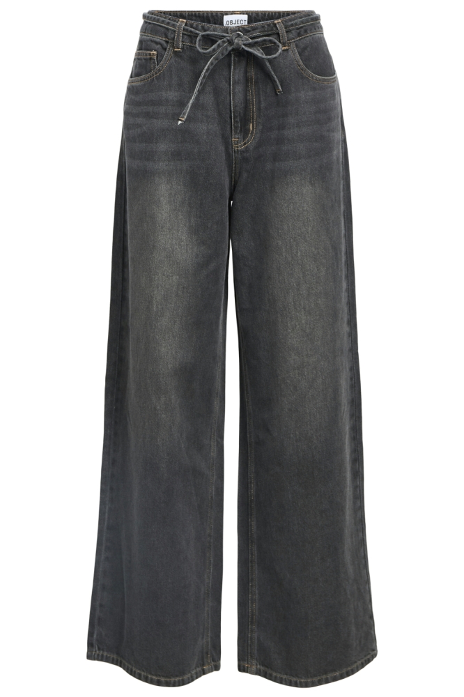 OBJROSIE MW WIDE JEANS NOOS 23046943 MEDIUM GREY DENIM